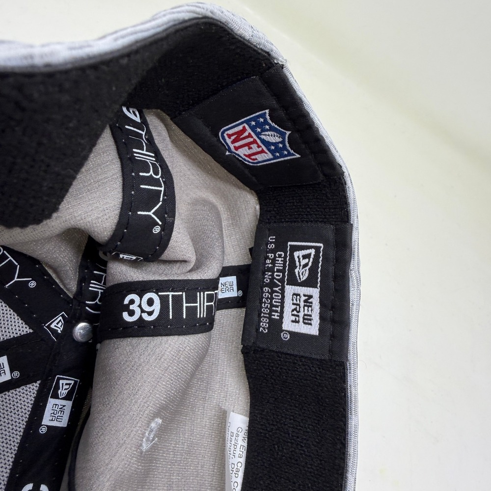Philadelphia Eagles New Era 39THIRTY Hat Gray Stretch Fit NFL Football Youth - Picture 8 of 10